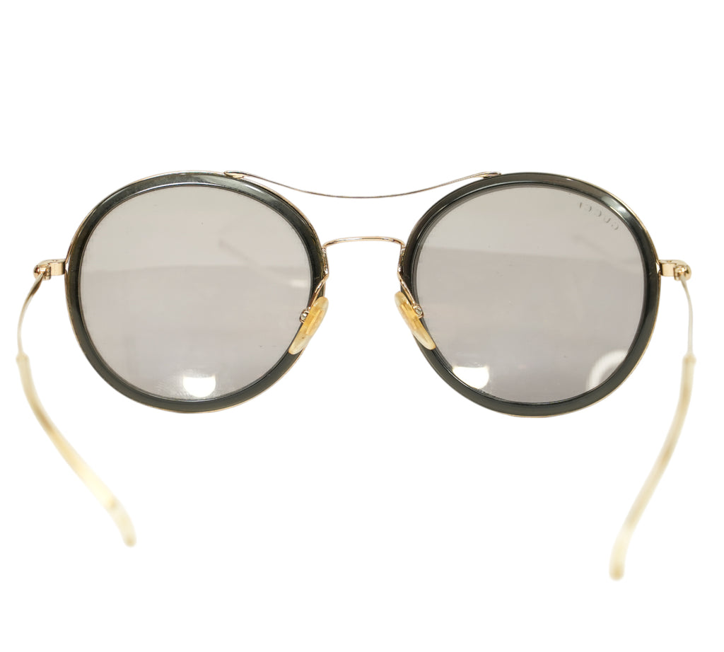 Dark Grey Round Sunglasses