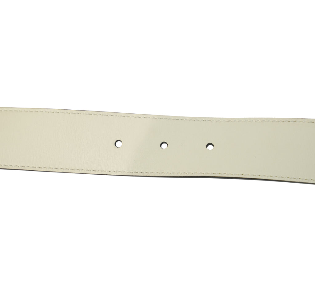 Calfskin Crystal Square G Madelyn Belt Size - 85 Cm