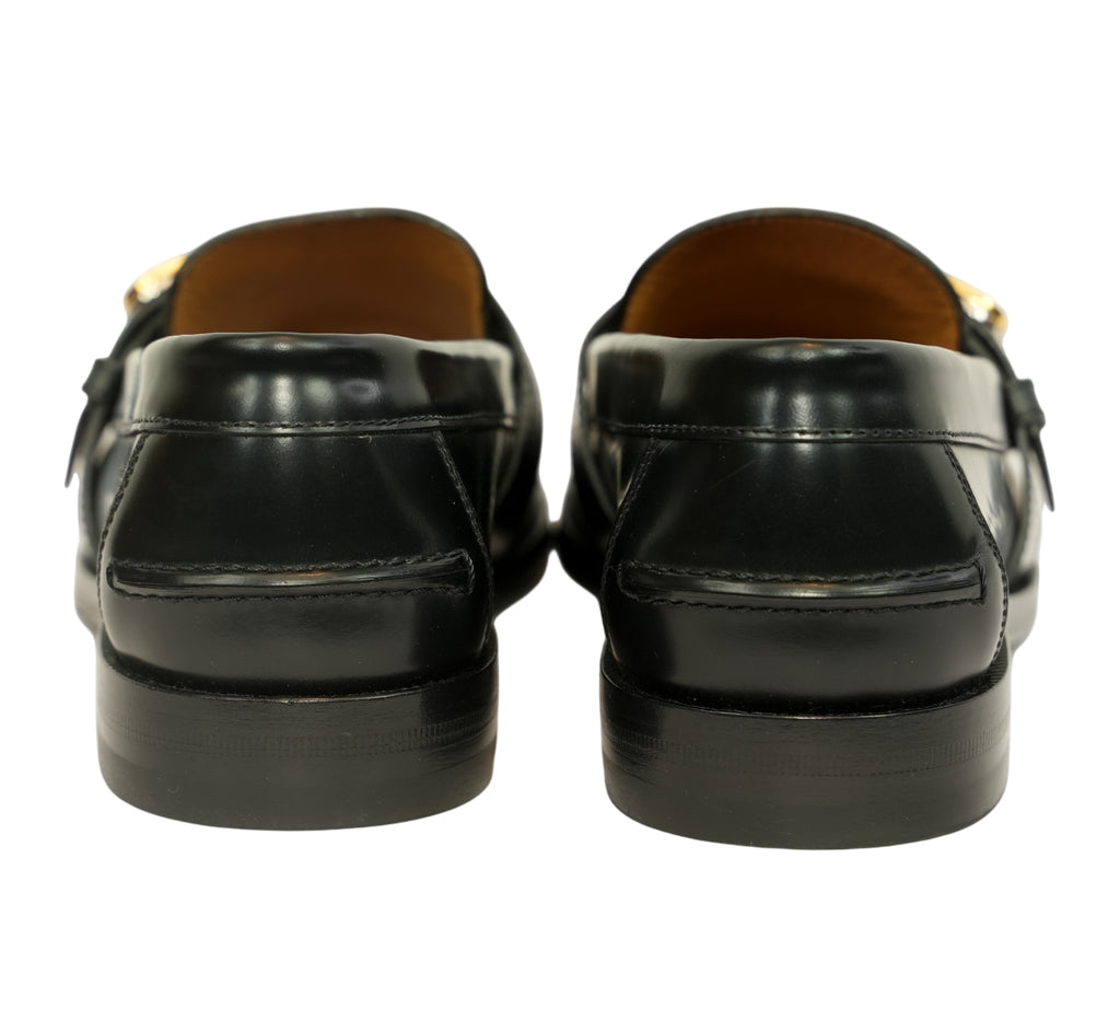 Black Interlocking G Buckle Loafers Size - 7 UK
