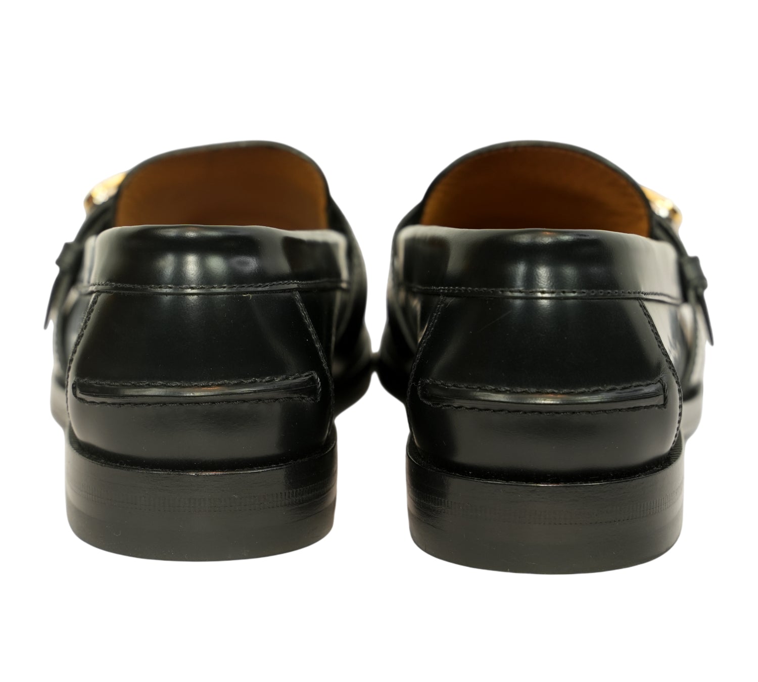 Black Interlocking G Buckle Loafers Size - 7 UK