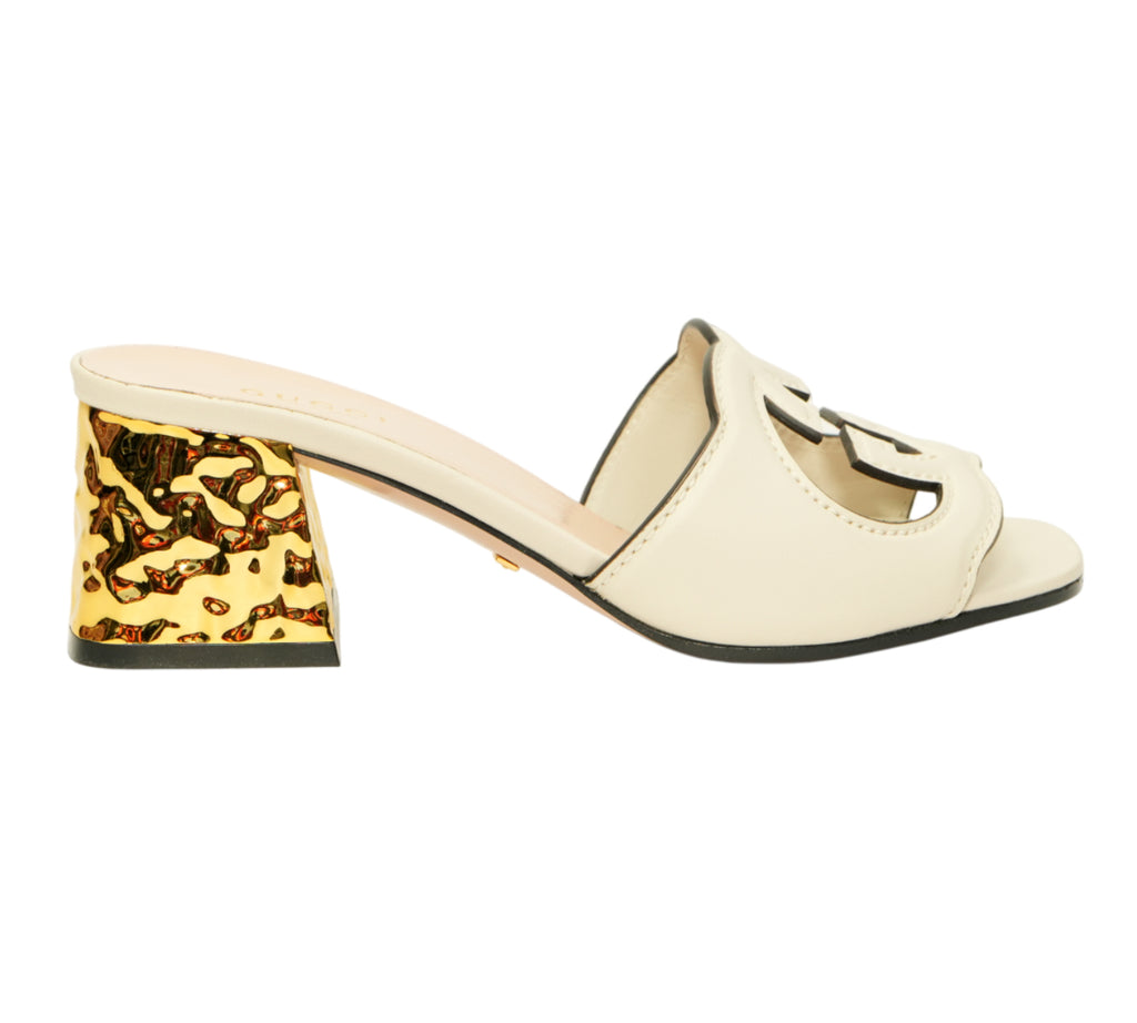 Sierra Interlocking G Cut-Out Slide Sandal Size 34.5 - Eur
