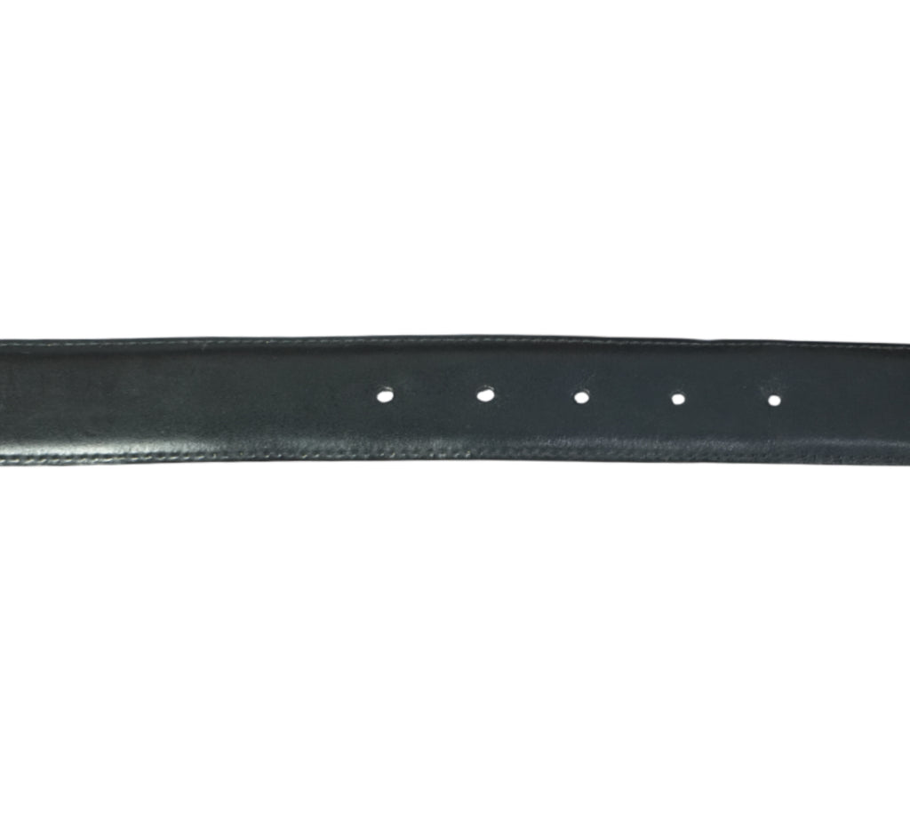 Mirror B Buckle Reversible Leather Belt Size - 80 Cm