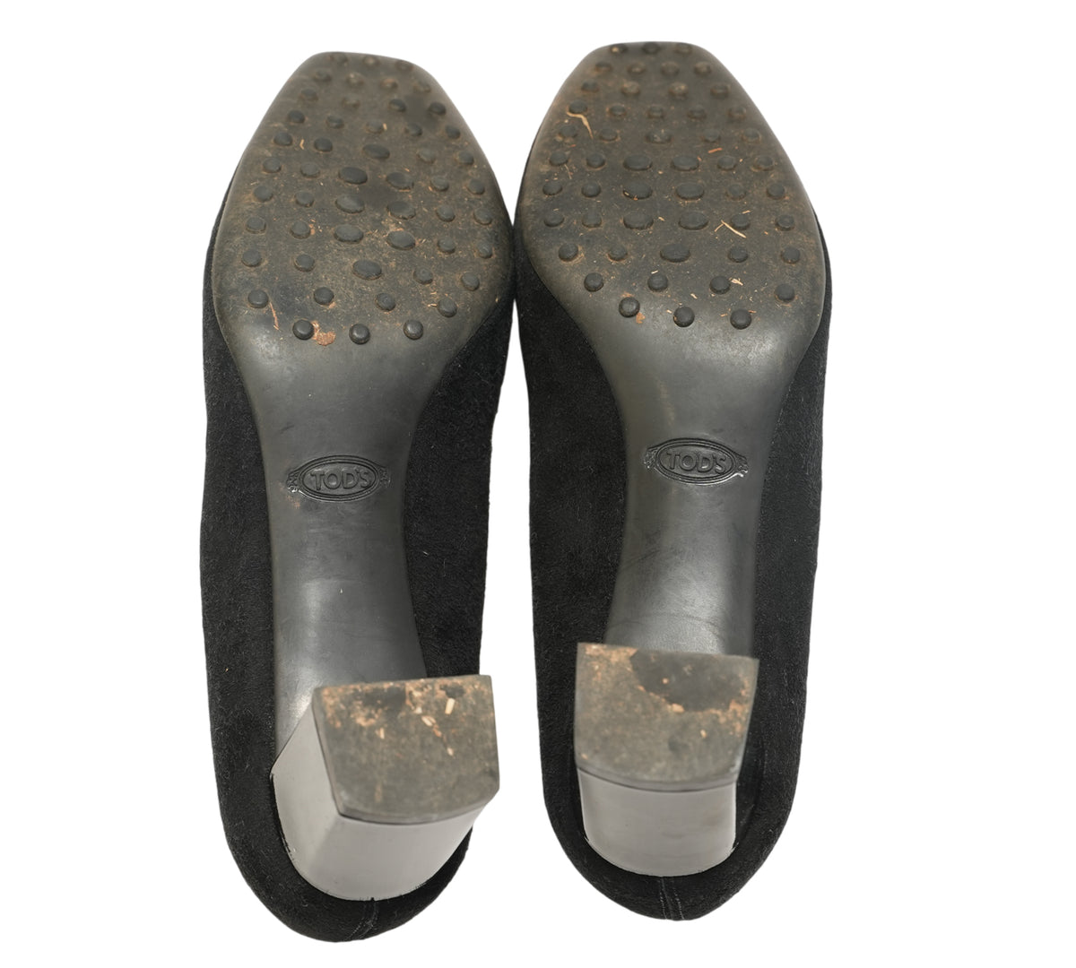 Tods  Black Suede Loafer Pumps Size 35 - Eur