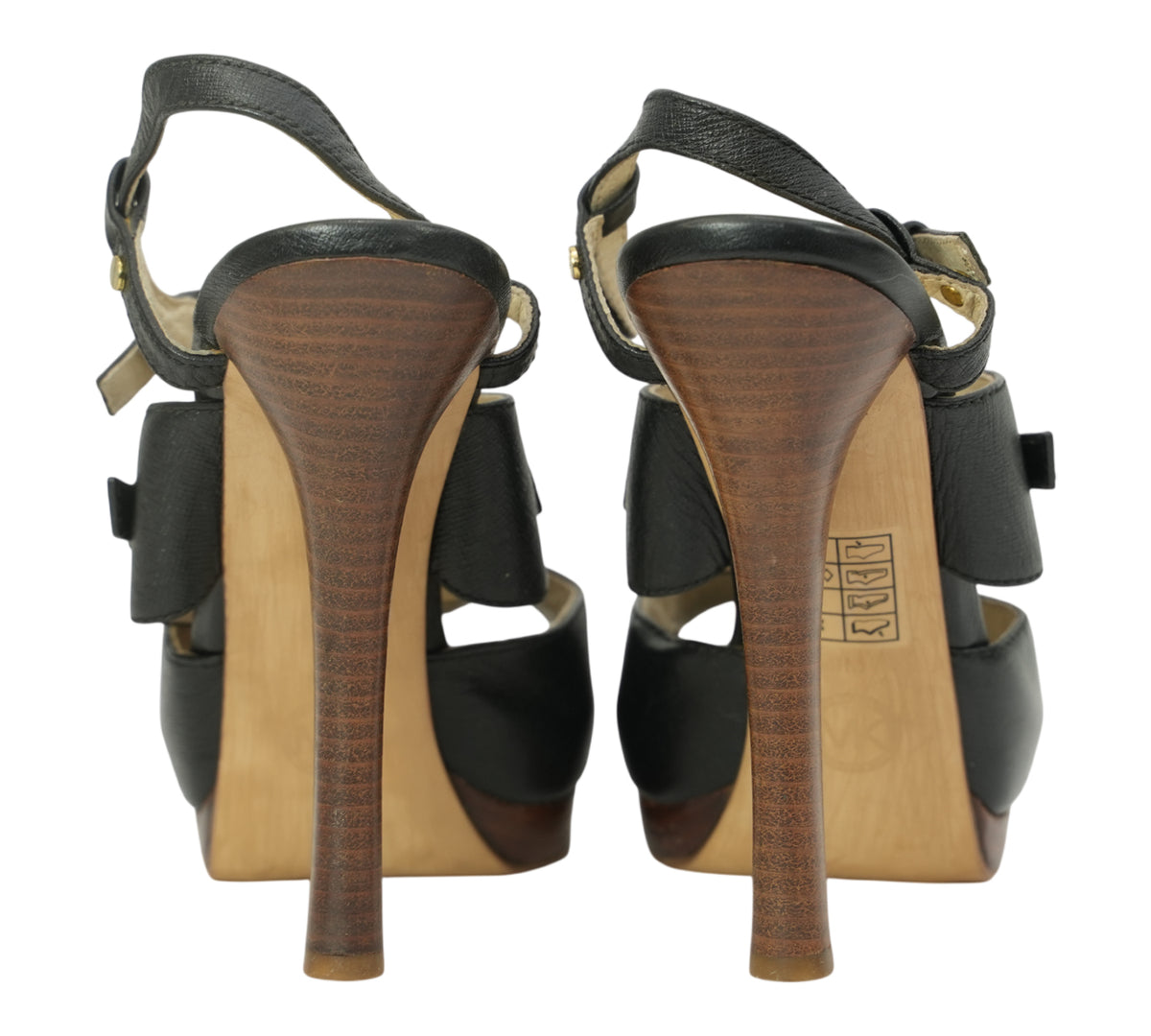 Michael Kors Black Mackenzie Sandals Size - 8.5 M