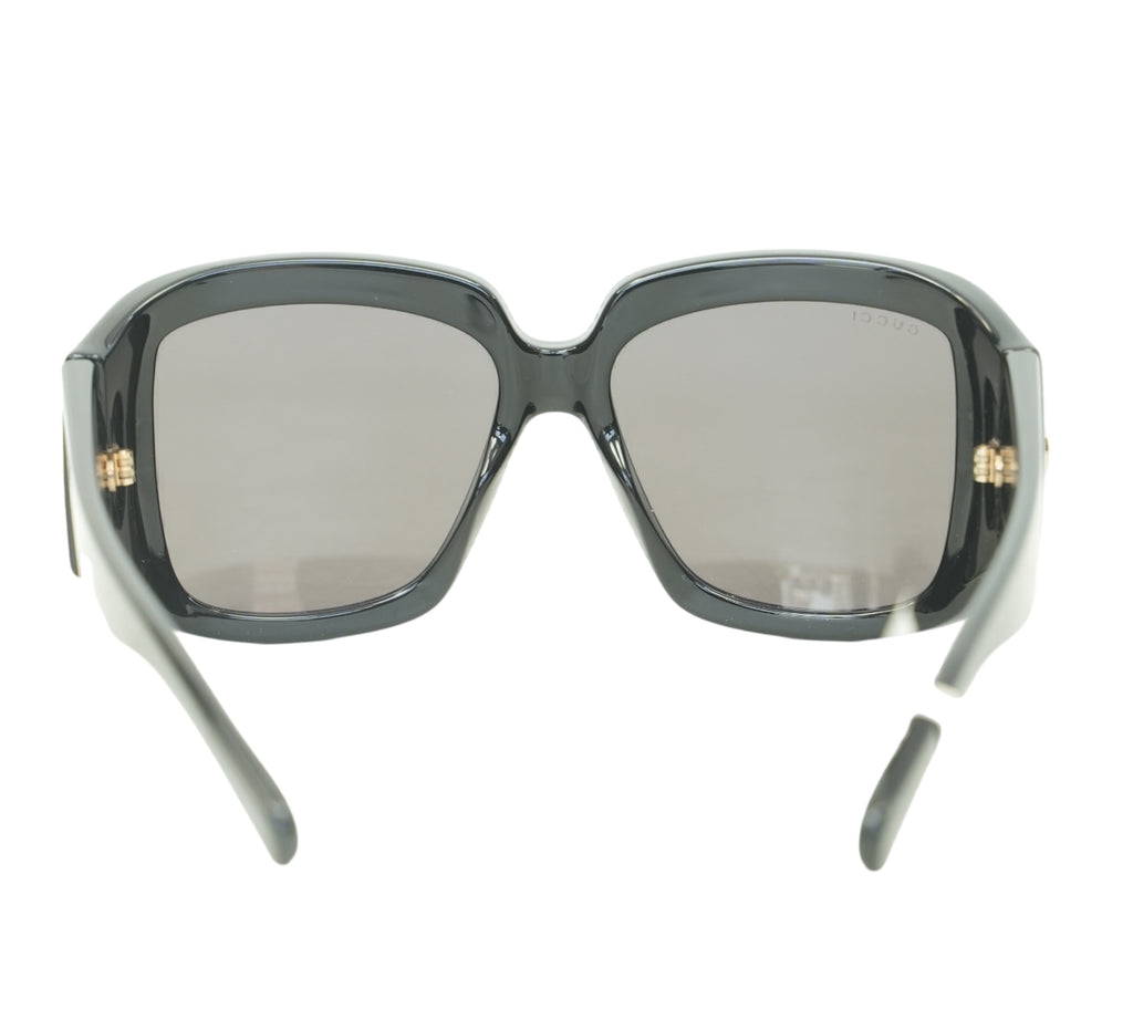Black Square Wrap Sunglasses