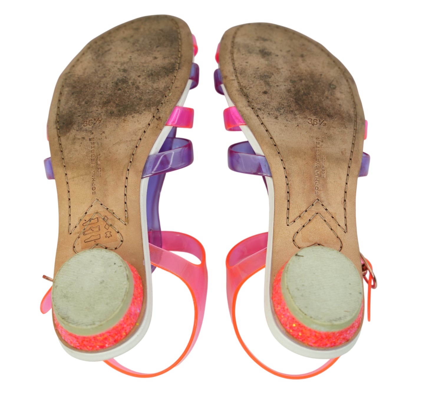 Violeta Jelly Flat Sandal Size 36.5 - Eur