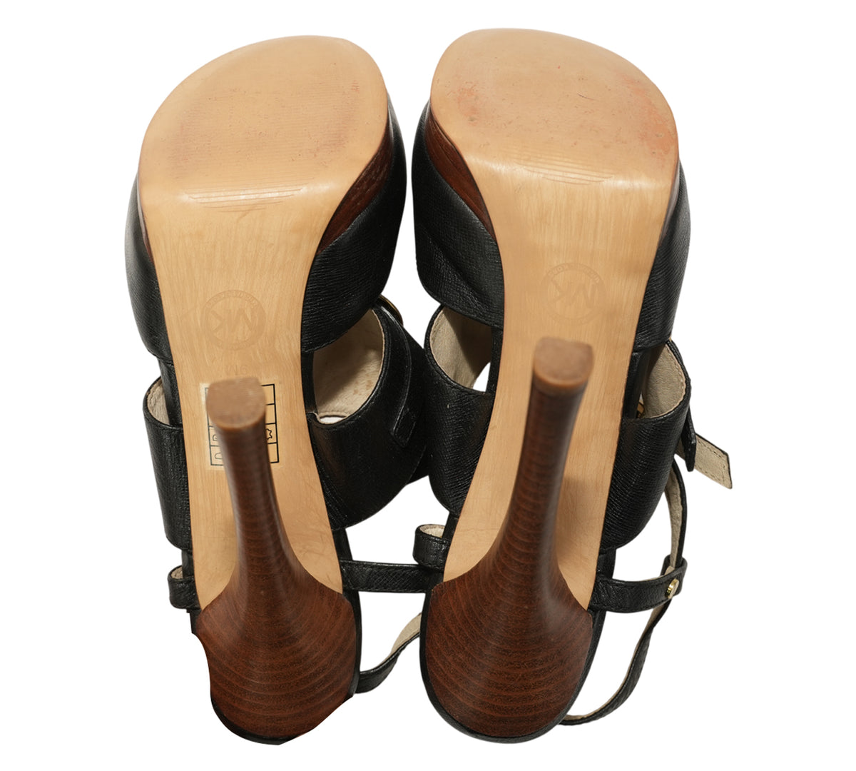 Michael Kors Black Mackenzie Sandals Size - 8.5 M