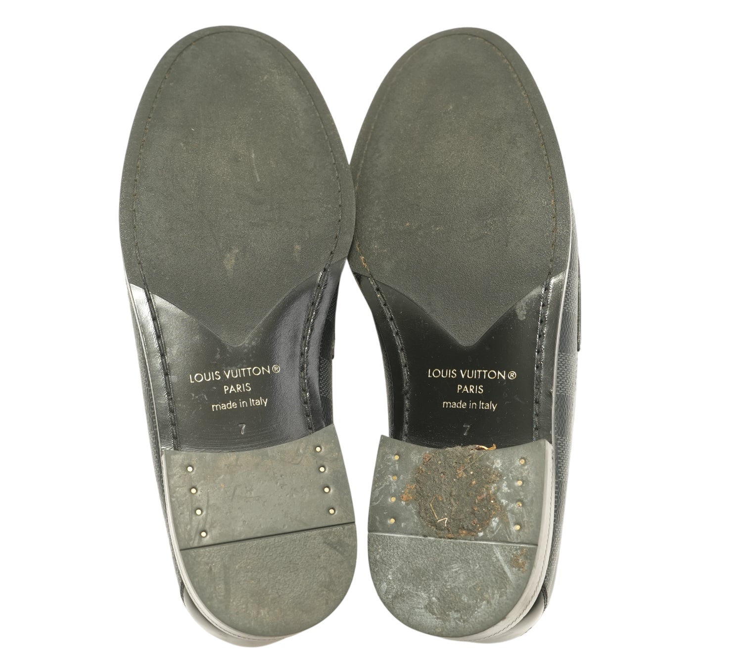 Damier Graphite Major Loafers Size - 7 UK