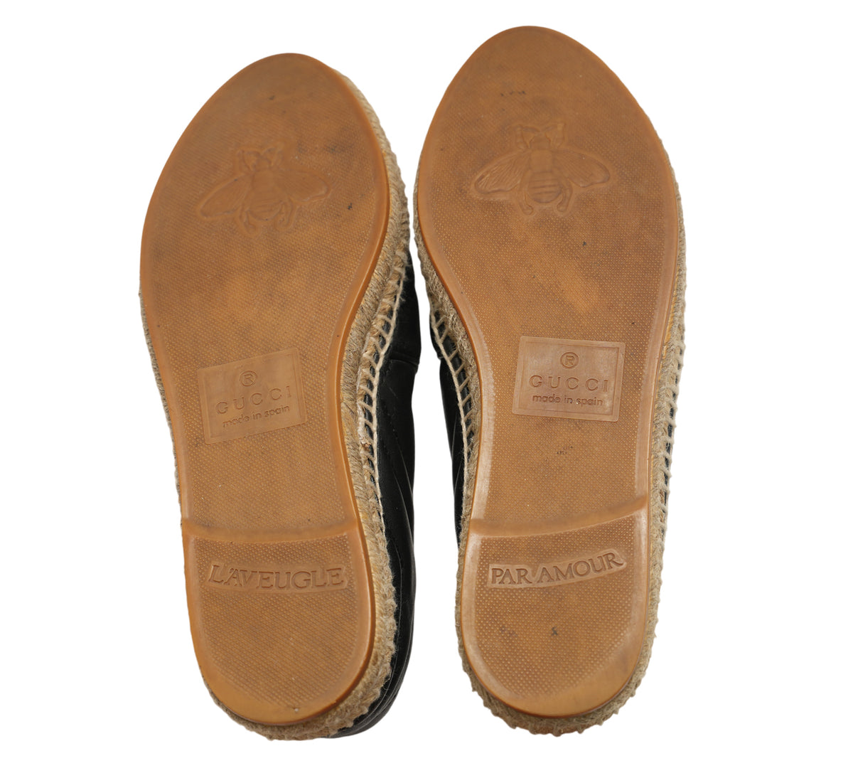 Gucci   Double G Matelassé Leather Espadrilles Size 35 - Eur