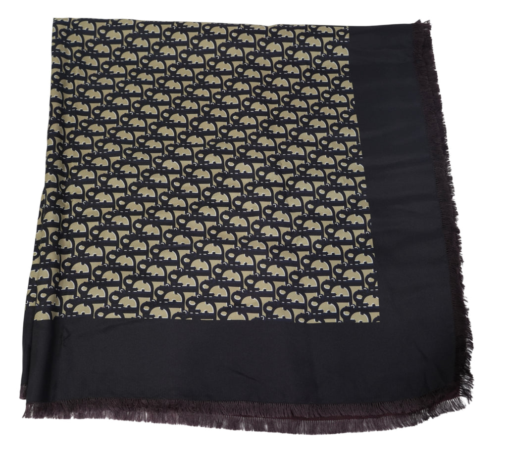 Diortwin Reversible Oblique Silk Scarf