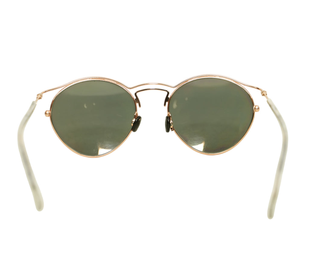 Rose Gold Round Sunglasses