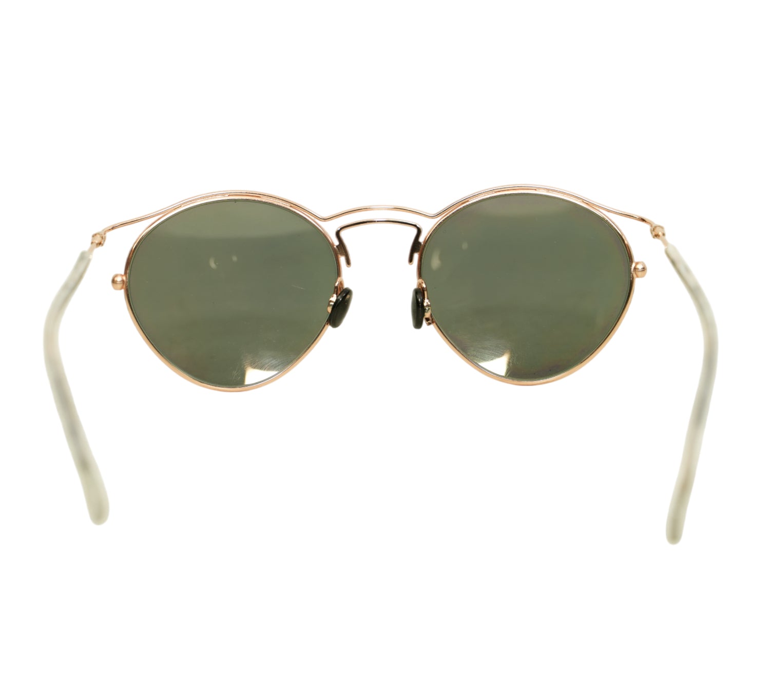 Rose Gold Round Sunglasses