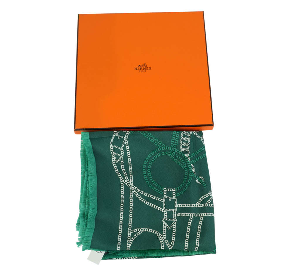 Green Eperon D'Or Sellier Scarf
