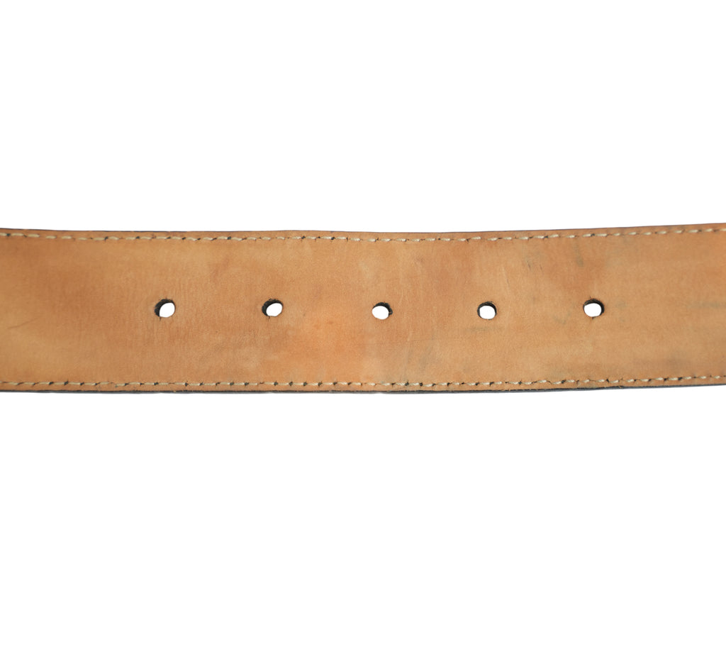 Black Guccissima Interlocking G Belt Size - 105 Cm