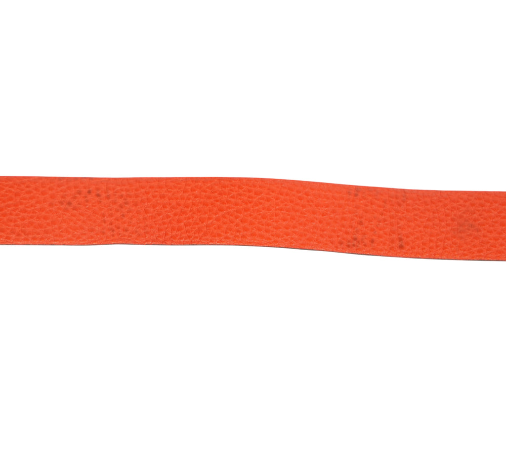 Black & Red Gancini Reversible Belt Size - 76 Cm