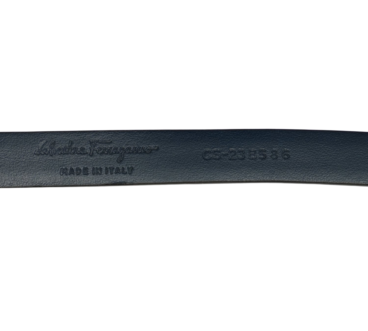 Navy Blue Reversible & Adjustable Gancini Belt Size - 85 Cm