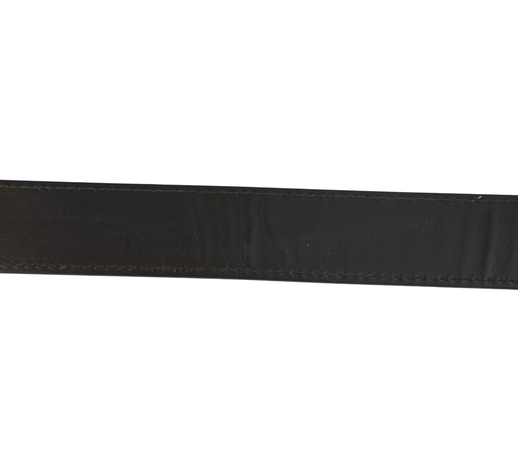 Black Reversible & Adjustable Gancini Belt Size - 95 Cm