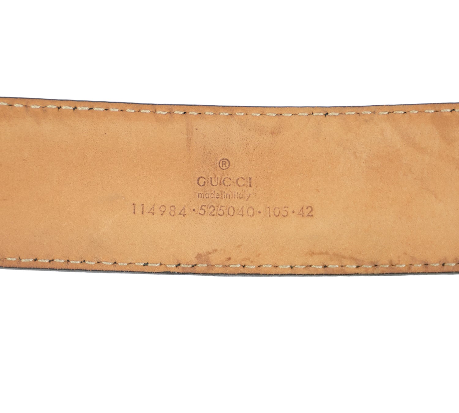 Black Guccissima Interlocking G Belt Size - 105 Cm