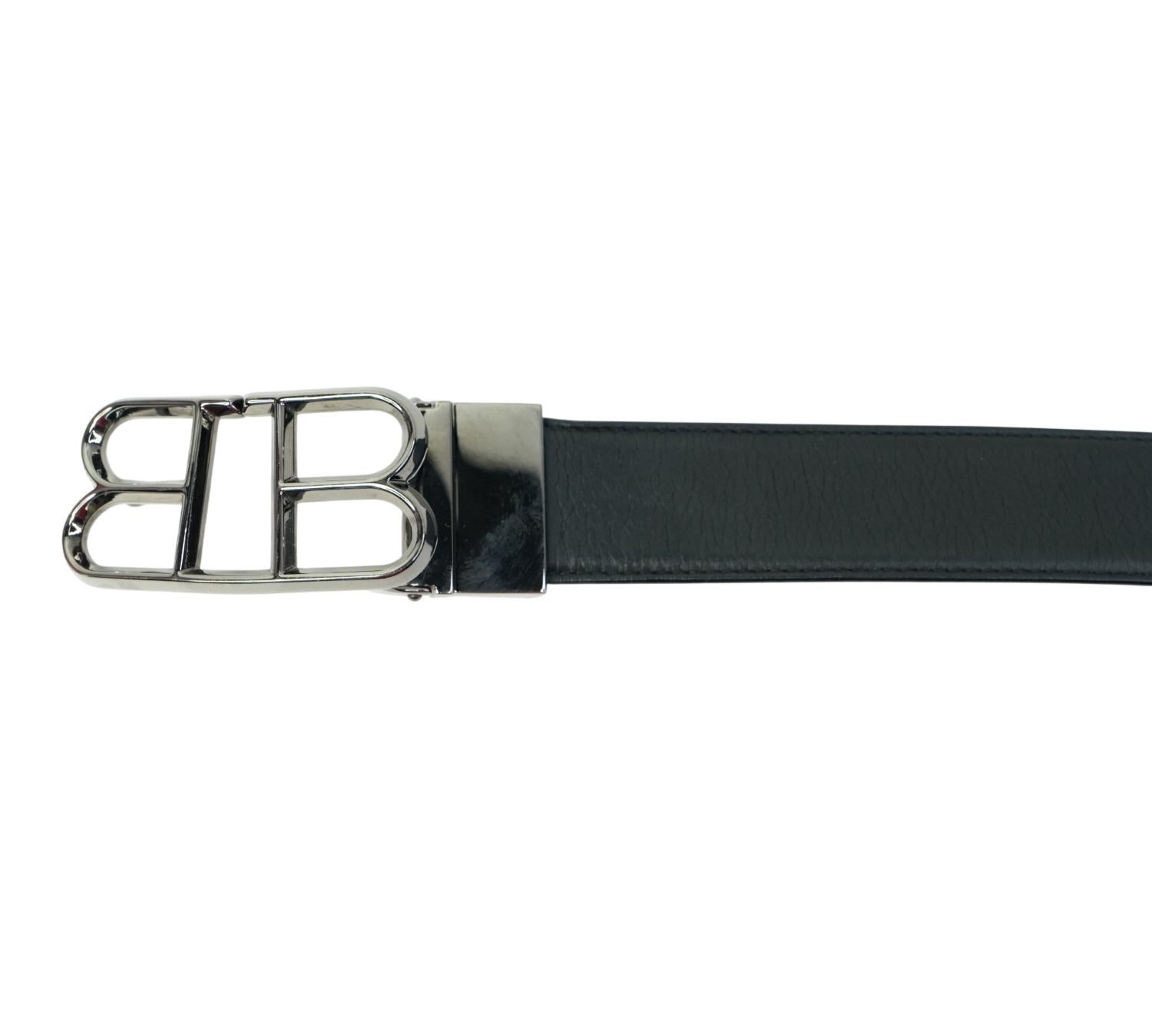 Bally  Mirror B Buckle Reversible Leather Belt Size - 80 Cm