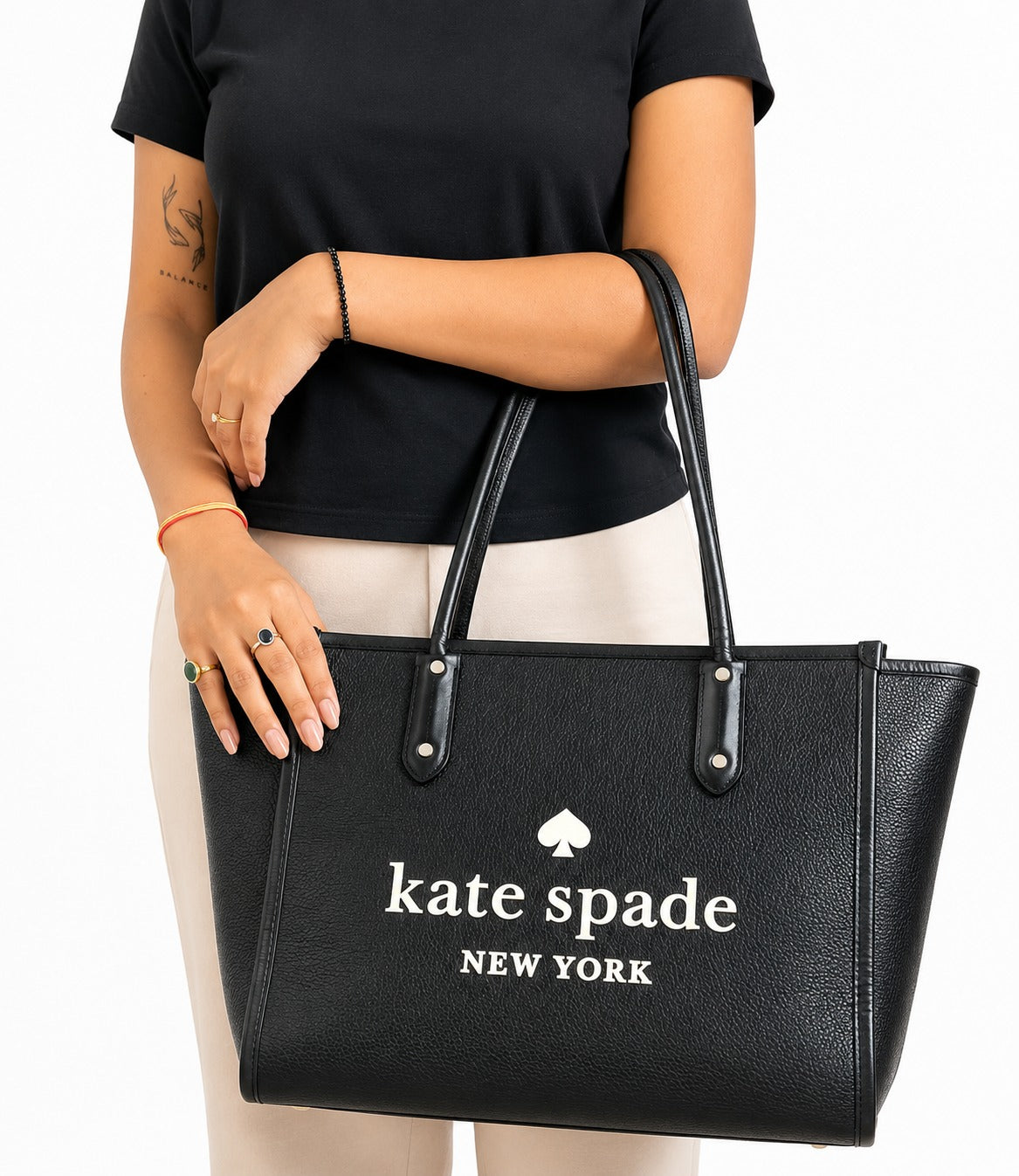 New York Ella Pebbled Leather
