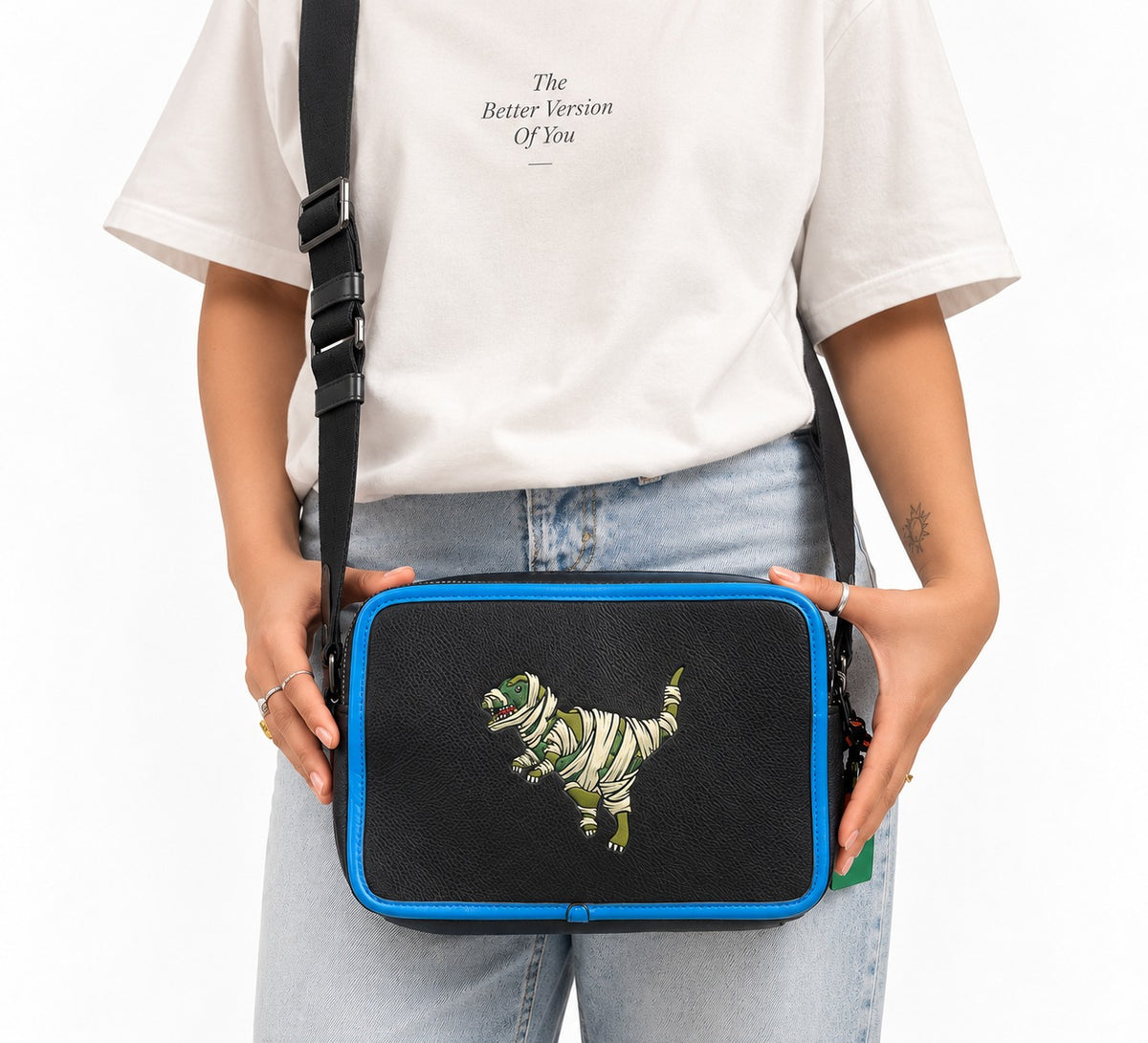 Coach x Michael B. Jordan Charter Mummified Rexy Crossbody
