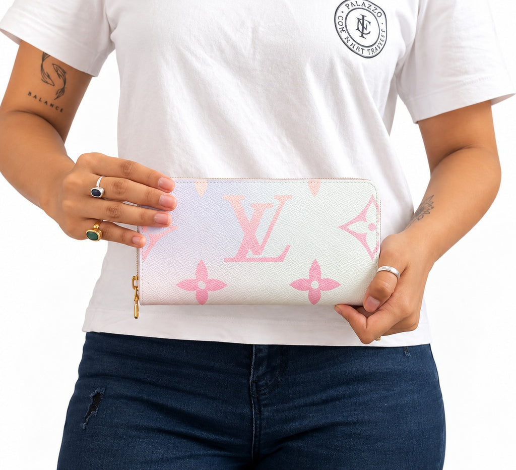 Monogram Giant Sunrise Pastel Zippy Wallet