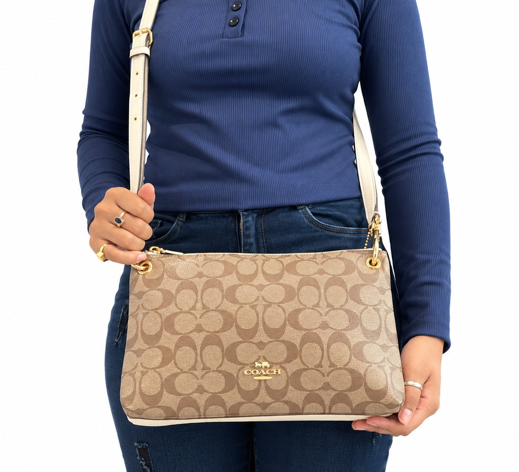 Signature Canvas Mia Crossbody Bag