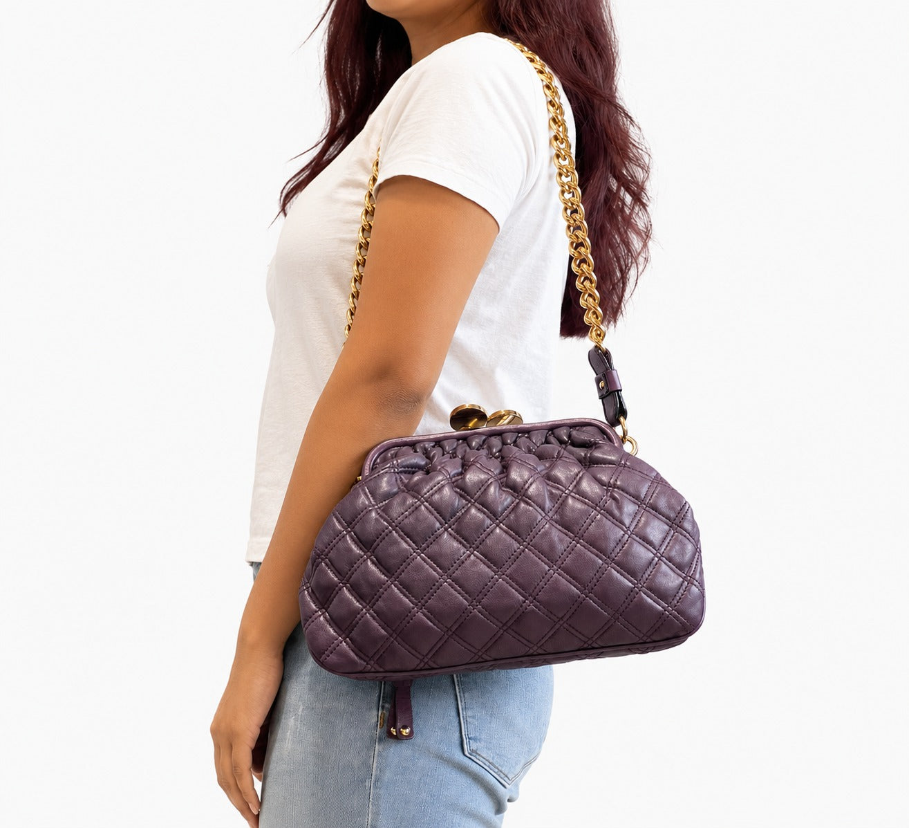 Marc Jacobs Re-Edition Quilted Leather Little Stam Bag