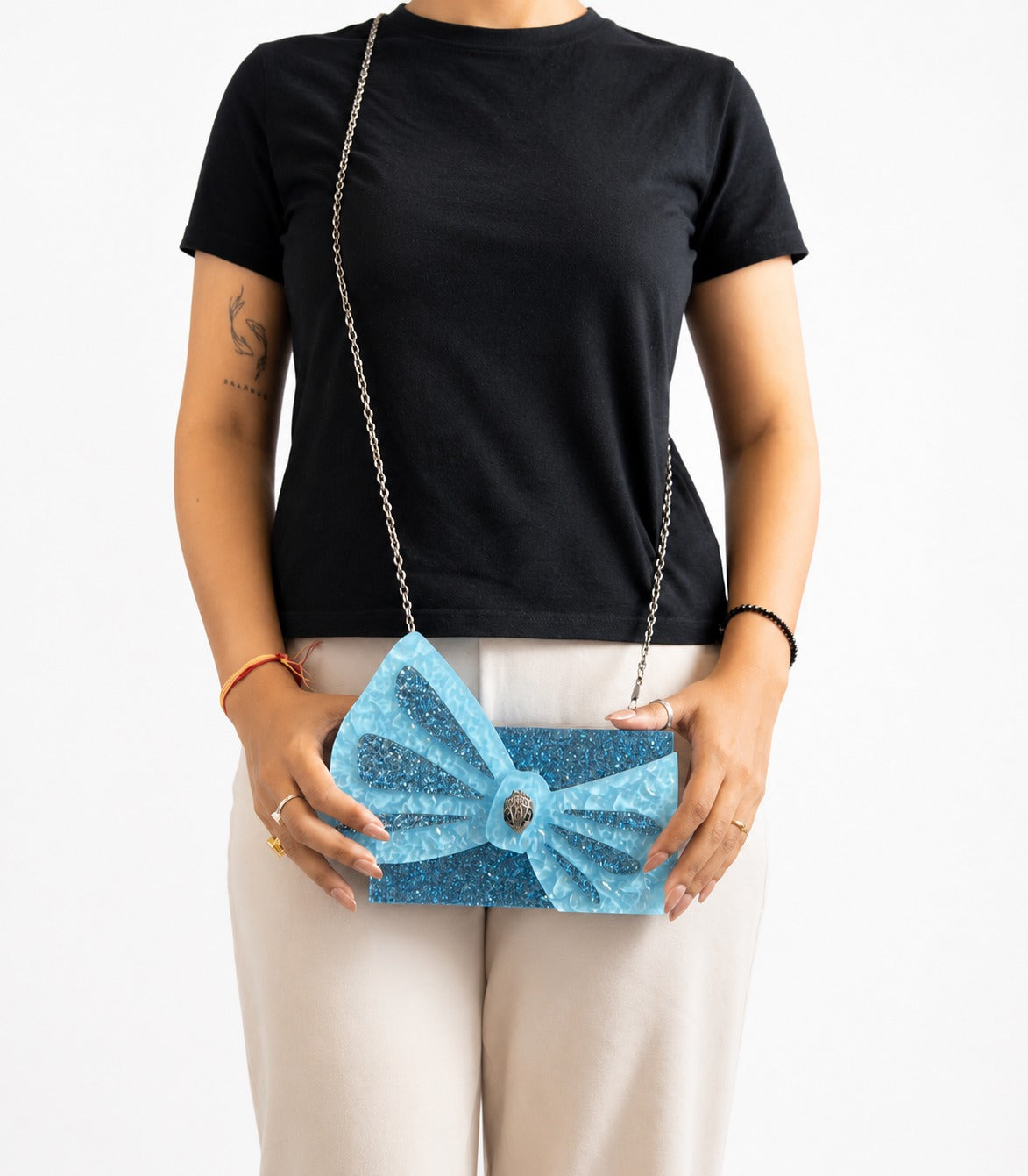 London Party Bow Clutch Bag