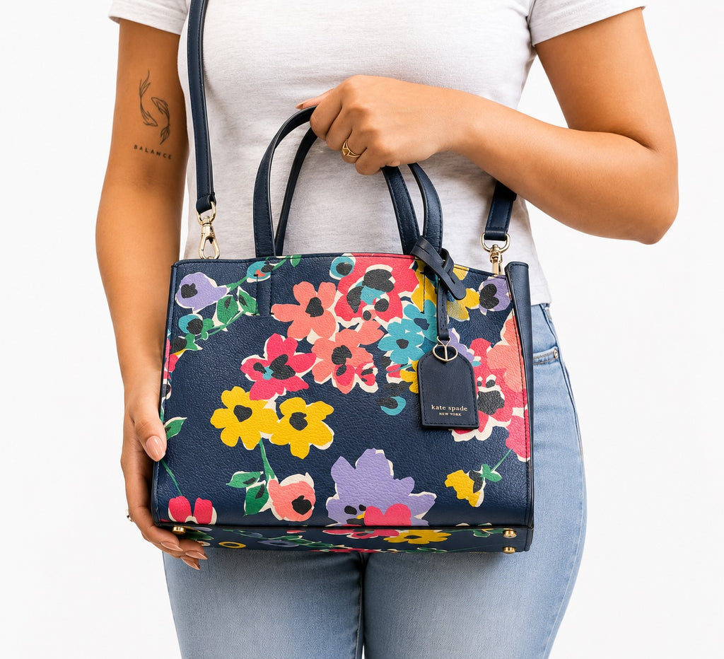 Sam Wildflower Bouquet Medium Satchel