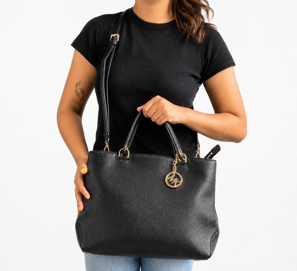 Anabelle Medium Leather Top Handle Satchel