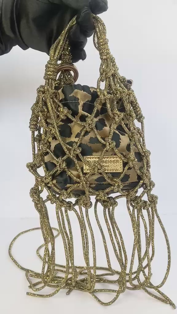 Mini Macrame Crystal Bag