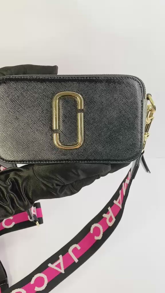 Black Snapshot Crossbody Bag