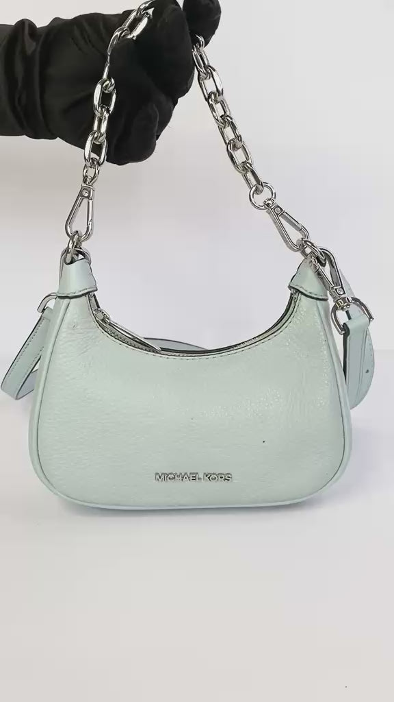 Pale Blue Cora Mini Zip Pouchette