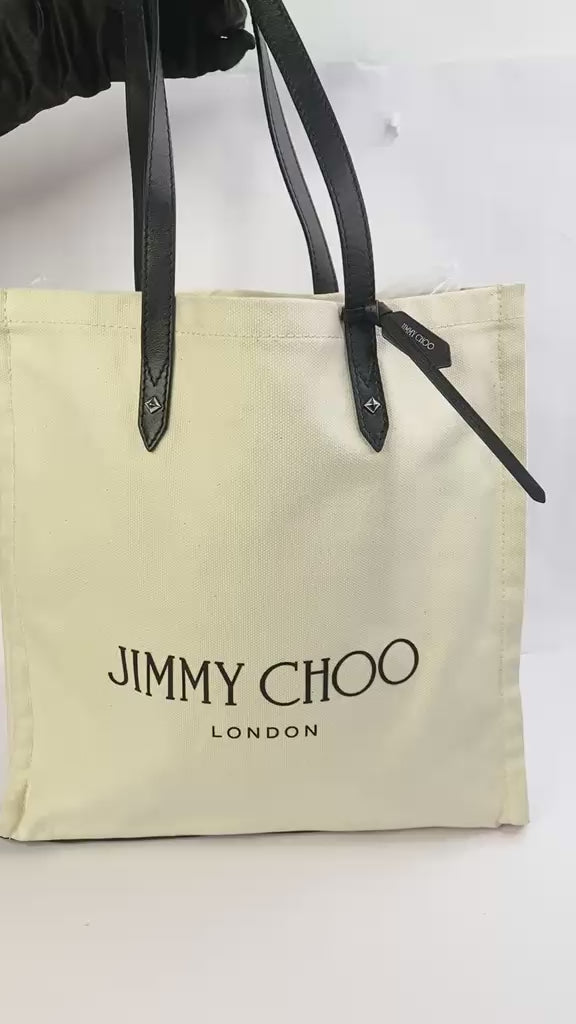 Ivory/Natural Cotton Canvas Tote Bag