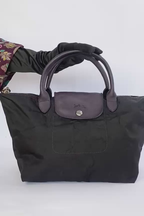 Black Le Pliage Club Handbag