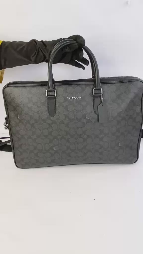 Charcoal/Black Ethan Large Brief Bag