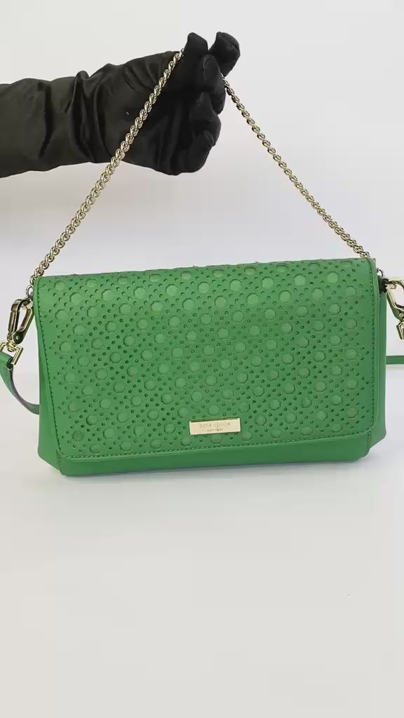 Newbury Lane Laser Cut Flap Shoulder Bag