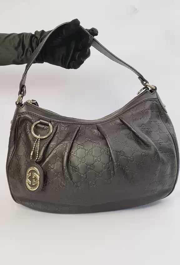 Dark Brown Medium Sukey Hobo Bag